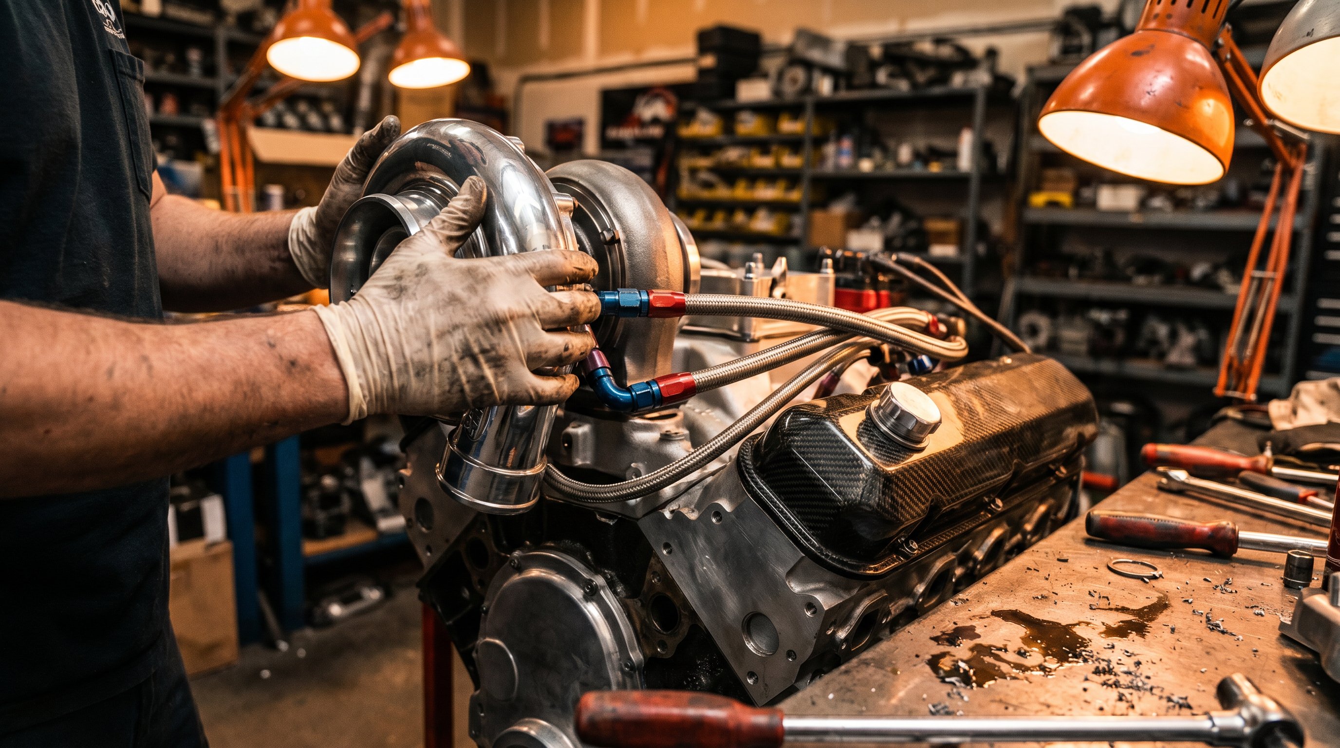 寸止挑战汽车引擎涡轮增压改装视频教程